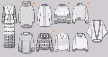 服裝工業(yè)款式圖 你真的會畫嗎 200張對照圖 教你如何正確理解 時裝平面款式圖 附 時裝款式圖畫法